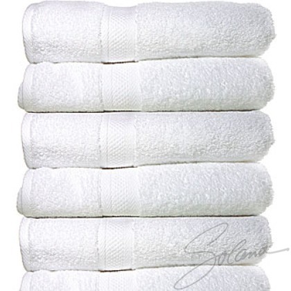 Lot De 12 Serviettes Invités Blanches 30x50 Cm - 100% Coton Bio Doux, Qualité Hôtel, épais Et Luxueux